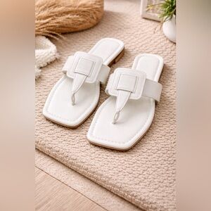 Elegant White Women's Sandals